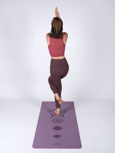 Mata do Jogi i Ćwiczeń TPE 6mm – Purpurowa - Polska Marka Krowa Kot na Arena.pl