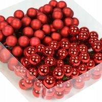 BOMBKI SZKLANE DO STROIKÓW NA DRUCIKU CHOINKOWE BOMBKA 2,5cm 144szt