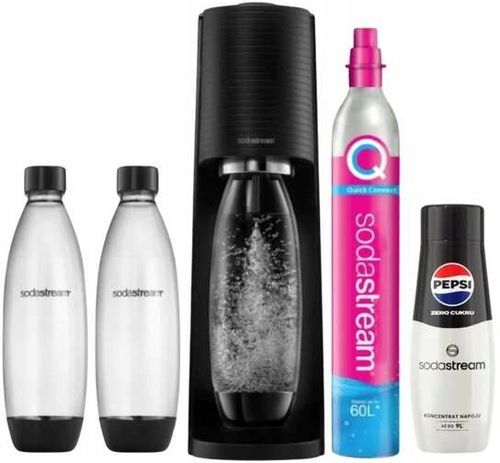 Saturator SodaStream TERRA BLACK + 2 BUTELKI + PEPSI MAX na Arena.pl