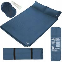 Mata Samopompująca Materac Karimata Dwuosobowa Z Poduszką 186x130x3 cm