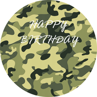 Opłatek na tort Urodziny Kolor Barwa Moro Żołnierz