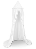 Baldachim wiszący bawełniany do pokoju dziecięcego - biały