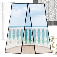 Moskitiera Siatka Magnetyczna Luaro Na Drzwi Solidna Mocny Magnes 160X230Cm