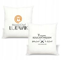 Poduszka z imieniem napis PREZENT MASTERCHEF