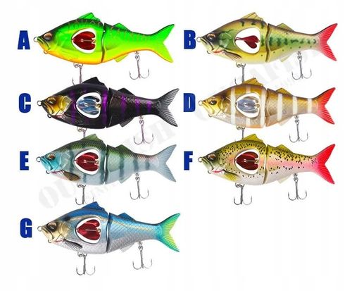 PRZYNĘTA WOBLER XXL na SZCZUPAKA SUMA Obrotowy WAHADŁO 13,5 cm 35g na Arena.pl