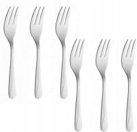 GERLACH SZTUĆCE WIDELCZYKI DO CIASTA TORTU OWOCÓW CELESTIA 04A DLA 6 OSÓB