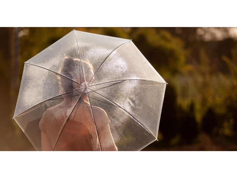 Parasol parasolka przezroczysta ślub transparentna zdjęcie 4