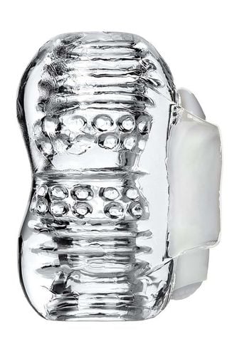 lingam khani, vibrating masturbator, tpe, transparent, 9 cm na Arena.pl