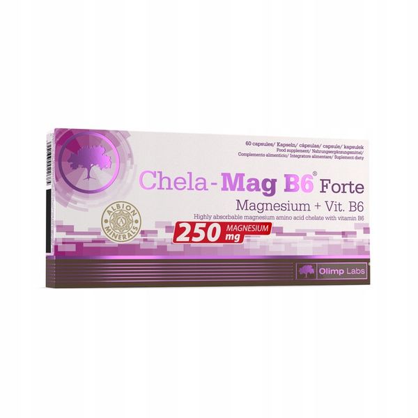 OLIMP CHELA-MAG B6 Forte Vita-min POTĘŻNY MAGNEZ CHELAT STRES WITAMINA B6 zdjęcie 2