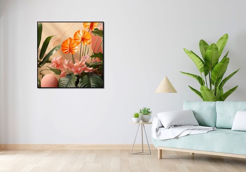 Plakat 90x90cm Pomarańczowy Raj zdjęcie 4