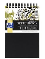SZKICOWNIK A5/40K OXFORD ART 225G CZARNY 400152645
