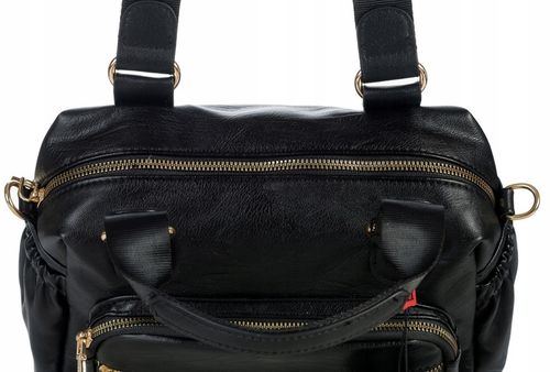 Listonoszka Kuferek PREMIUM Torebka Damska Monnari czarna Pojemna do pracy na Arena.pl