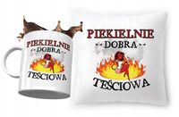 Zestaw Dla Teściowej Poduszka + Kubek Prezent Z Nadrukiem Ze Zdjęciem