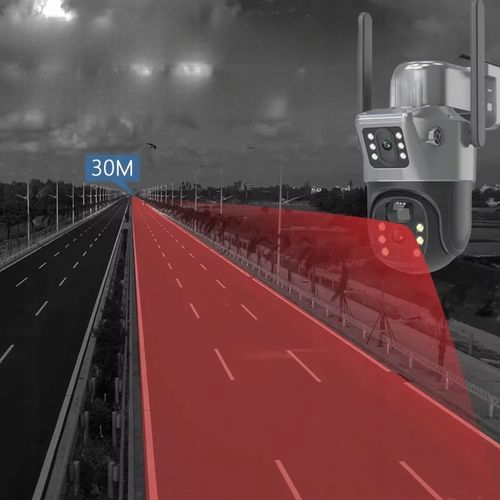 PODWÓJNA KAMERA SOLARNA WIFI IP SMART ZEWNĘTRZNA OBROTOWA QHD 6MP ZOOM 3w1 na Arena.pl