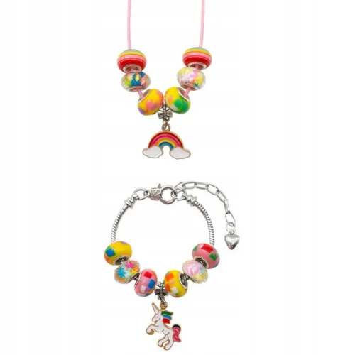 Zestaw Do Robienia Bransoletek Naszyjników Kreatywny Dla Dzieci Charms DIY na Arena.pl