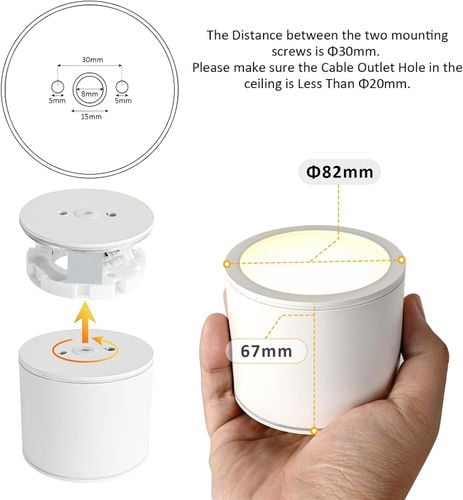 Lampa Sufitowa Spot LED Natynkowa GX53 9W IP44 3 Barwy Aluminium Biała na Arena.pl