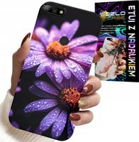 ETUI DO HUAWEI Y7 2018 - RÓŻOWA STOKROTKA KWIATY POKROWIEC CASE