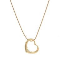 naszyjnik z jednolitym sercem (c9838au)