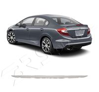 HONDA CIVIC 2012-2016 SEDAN - Listwa Czarna ABS Nakładka na Zderzak Tylni T