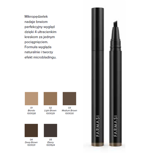 Farmasi Pisak do microbladingu brwi 3 Medium Brown na Arena.pl