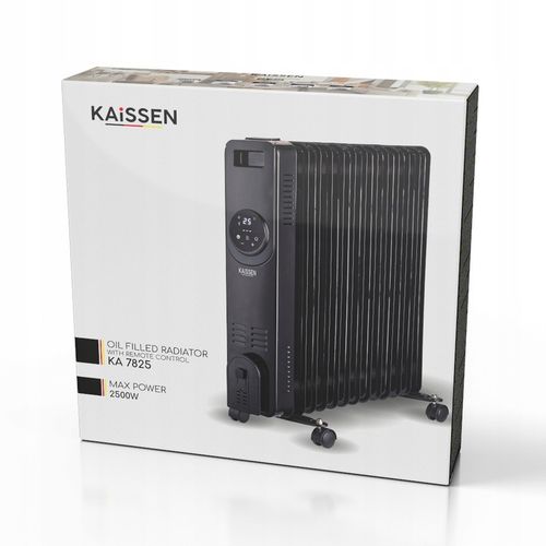 Grzejnik OLEJOWY Elektryczny 2500W 13 ŻEBER Kółka PILOT Timer REGULACJA na Arena.pl