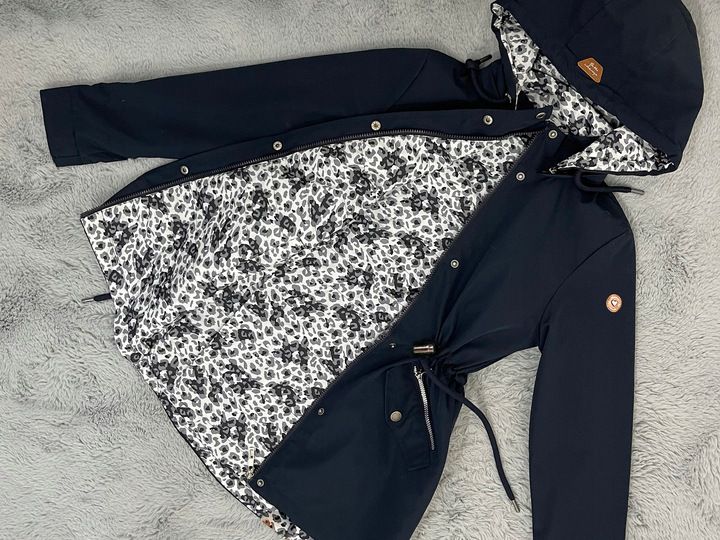 DWUSTRONNA PARKA kurtka Z KAPTUREM 3 KOLORY S zdjęcie 3