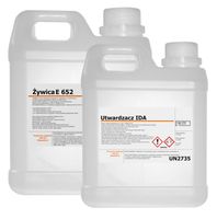 Żywica Epoksydowa Odlewnicza Bezbarwna E 652 Zestaw 3kg Do Drewna Do Betonu