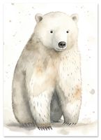 Plakat niedźwiadek polarny plakat dla dziecka 30x40 cm