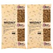Migdały kalifornijskie 1kg (2x500g) Wysoka JAKOŚĆ Produkt NATURALNY