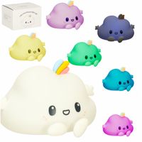 Lampka Nocna Dla Dzieci Silikonowa Dotykowa Miękka Led Biała Rgb Chmurka