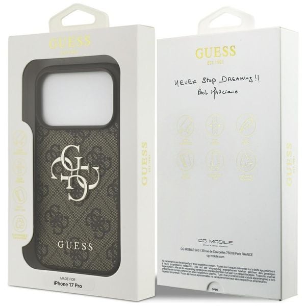 Etui Guess 4G Big Logo do iPhone 17 Pro brązowy zdjęcie 8