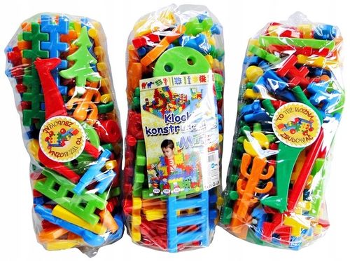 ZESTAW KLOCKI WAFLE MIX 80 EL + WAFLE 48 ADUSIE - 128 elementy na Arena.pl