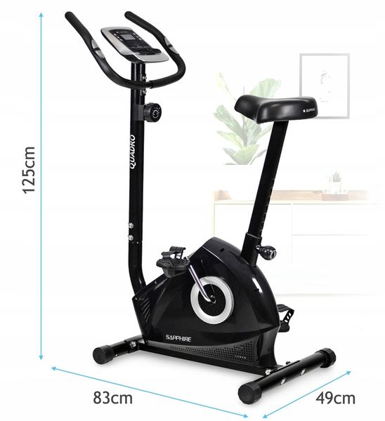 ROWER stacjonarny magnetyczny QUADRO rowerek TRENINGOWY domowy DO ĆWICZEŃ zdjęcie 7