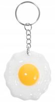 Brelok Wisiorek Ozdoba do kluczy Jajo Jajko Sadzone False Food Styl Symbol