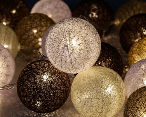 Lampki kule 20 LED cotton balls na Arena.pl