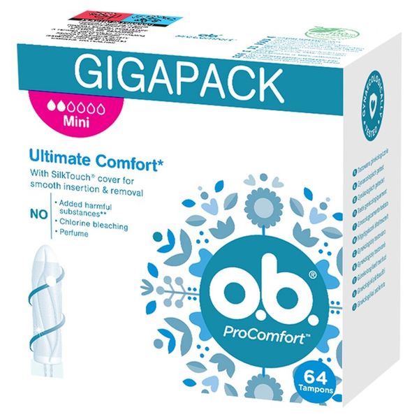 O.B. ProComfort Mini TAMPONY 64 sztuki zdjęcie 6