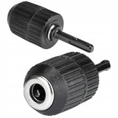 Uchwyt wiertarski samozaciskowy 13 mm 1/2-20UNF + adapter SDS Plus Silver