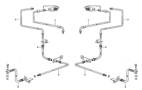 D10219M - Zestaw przewodów hamulcowych osi przedniej SAME EXPLORER 2 na Arena.pl