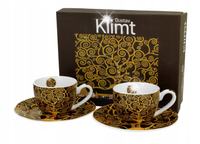 Filiżanki na kawę do kawy Espresso Klimt Tree Porcelana Pudełko prezentowe