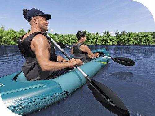 Kajak Dmuchany 2 os. Elite Bestway 65167 Pompka Wiosła Torba MODEL 2024 na Arena.pl