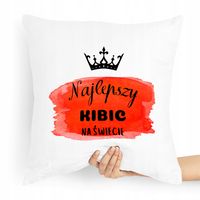 Prezent Poduszka Dla Kibica Najlepszy Na Świecie Z Nadrukiem Ze Zdjęciem
