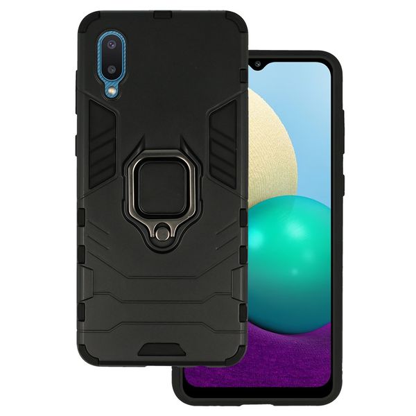 Ring Armor Case do Samsung Galaxy A02 Czarny zdjęcie 1