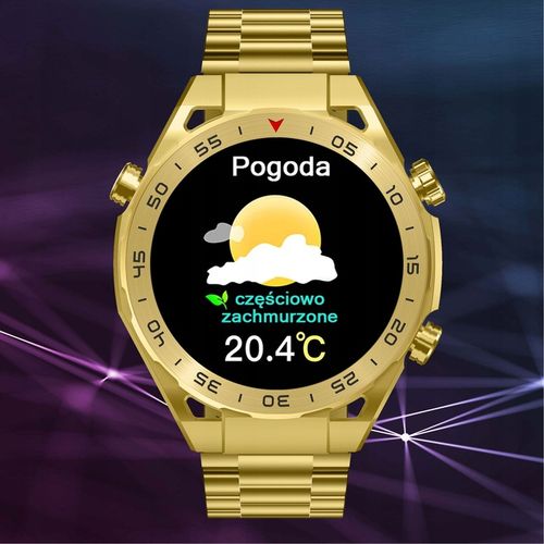 Zegarek męski SMARTWATCH GRAVITY odbieranie połączeń 1.39" wielofunkcyjny na Arena.pl