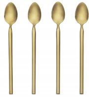 Długie łyżki Broste Copenhagen Tvis tytanowe różowe złoto