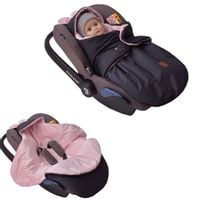 ŚPIWOREK OTULACZ FOTELIK WÓZEK MYSZKA ORTALION GRAFIT MINKY RÓŻ