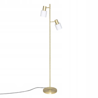 LAMPA PODŁOGOWA METALOWA ZŁOTA 143 cm LAMPA DO SALONU NOWOCZESNA