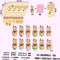 Kolekcja figurek Capybara Bunny Ringer - 12 uroczych niespodzianek