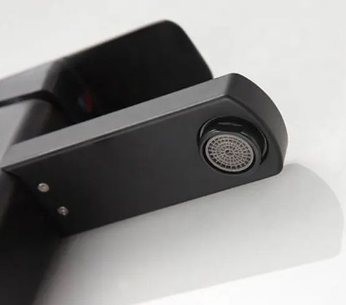 CZARNA BATERIA UMYWALKOWA STOJĄCA ŁAZIENKOWA CUBIC LOFT KRAN DO UMYWALKI na Arena.pl