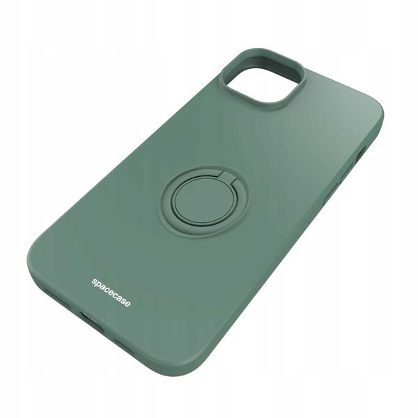 Spacecase Silicone Ring Iphone 15 Plus Dark Green zdjęcie 4