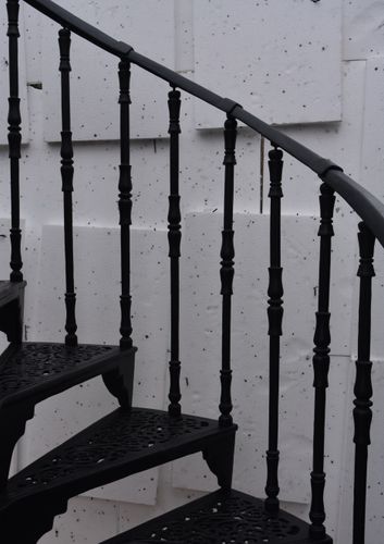 SCHODY KRĘCONE FI 1,72 M - WZÓR NR 1 - 2 TRALKI NA STOPNIU na Arena.pl